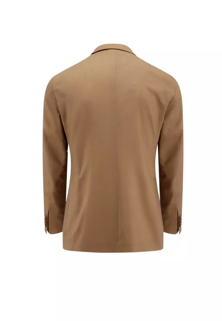 Tagliatore virgin wool-blend blazer - Brown