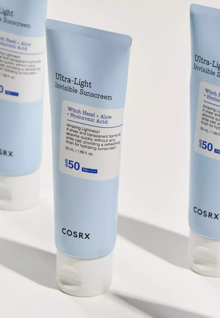 Cosrx Ultra-Light Invisible Sunscreen SPF50 PA++++50ml(100% Invisible ,Perfect Protection)Exp:2027.03.17