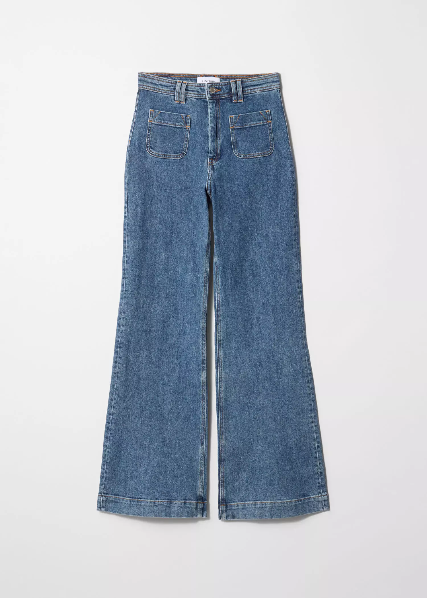 High-Waist Bootcut Jeans