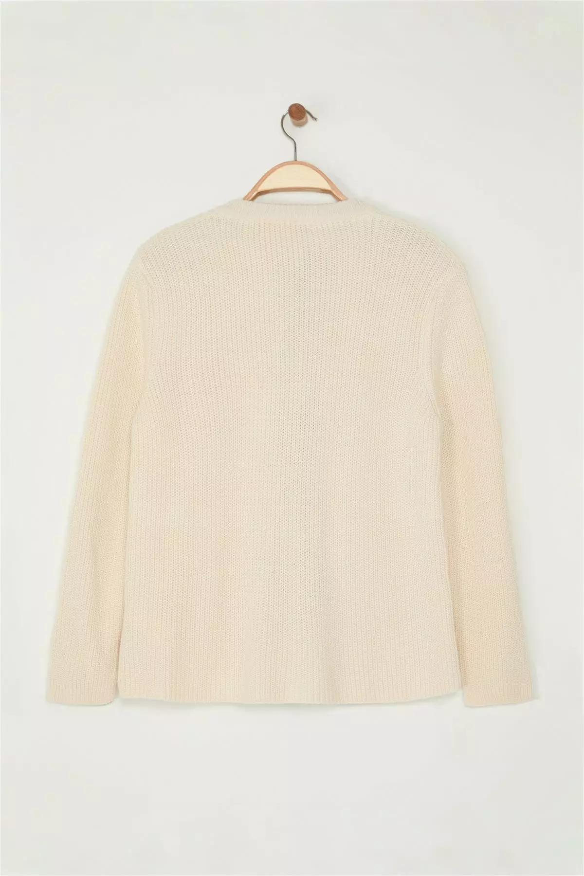 Stone Crew Neck Ribbon Tied Crop Knitwear Cardigan Tbbaw25Av00021