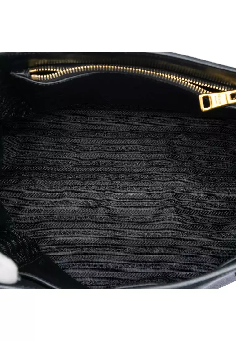 Pre-Loved Prada Saffiano Cuir Monochrome Satchel