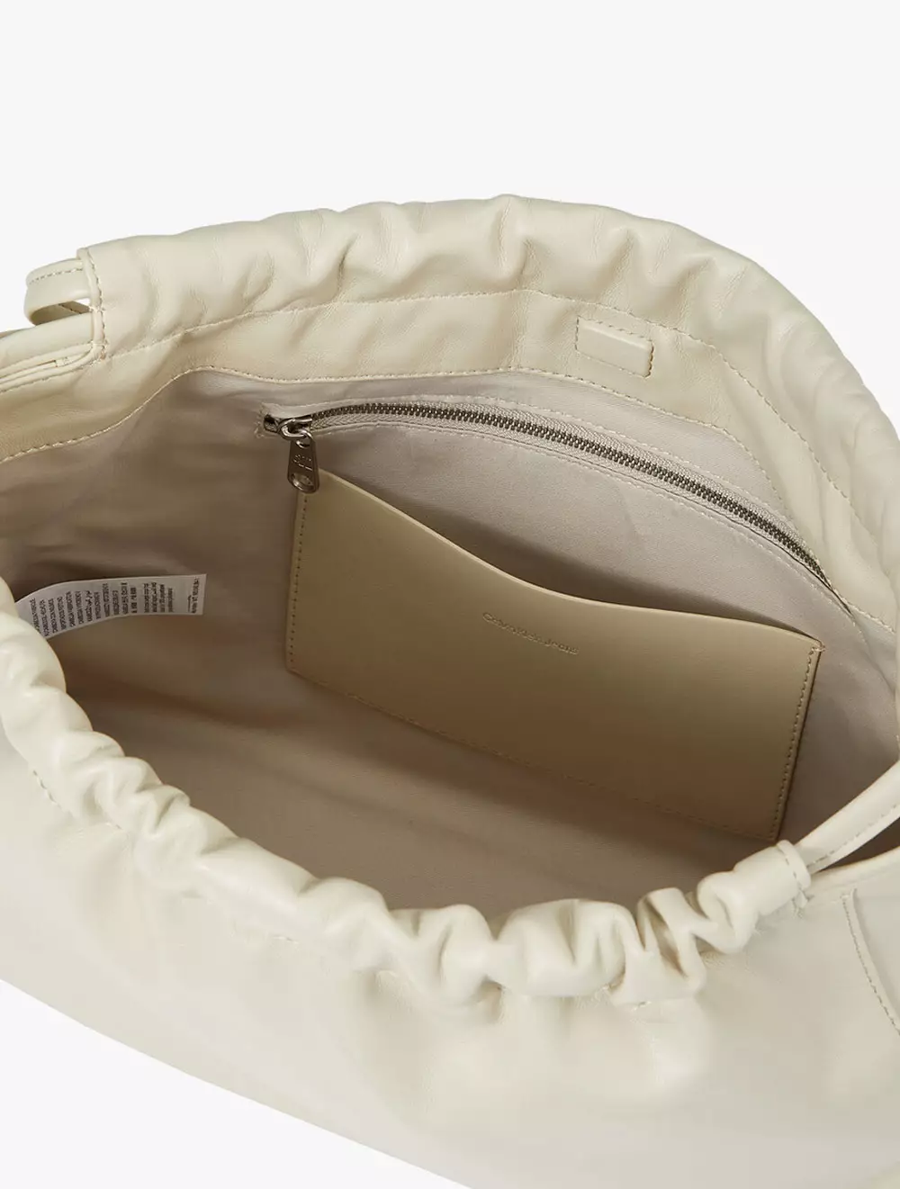 ☆ ☆ Women's CKJ Drawstring Shoulder Bag Ivory Jual Calvin Klein Calvin Klein Jeans Accessories - CKJ