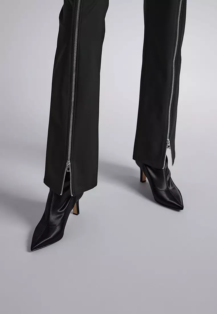 Zipper-Detailed Trousers