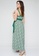 9months Maternity green Green Sash-Tie Maxi Dress C484AAAF575307GS_3