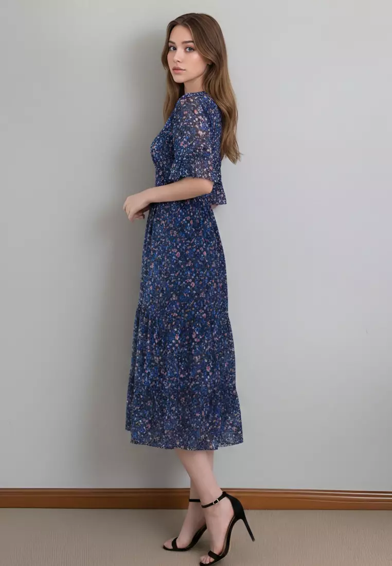 Floral Printed Slim Dress