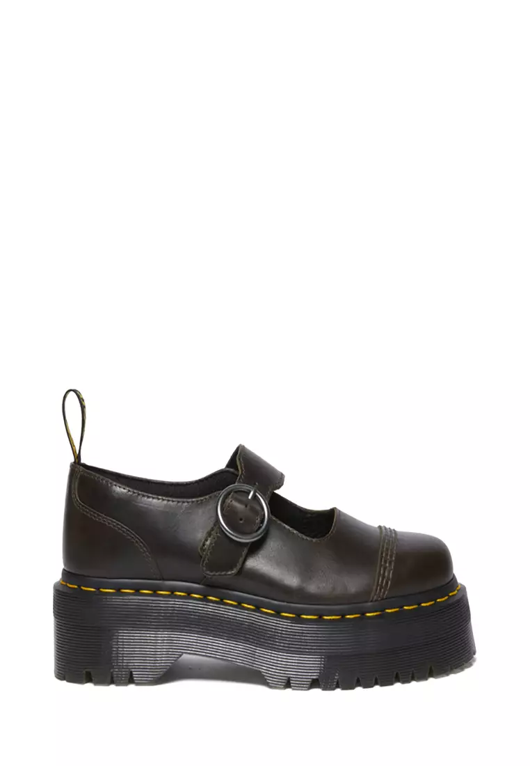 Discount on Dr. Martens  shoes - SKU: Addina Orleans Leather Platform Shoes Black - Women