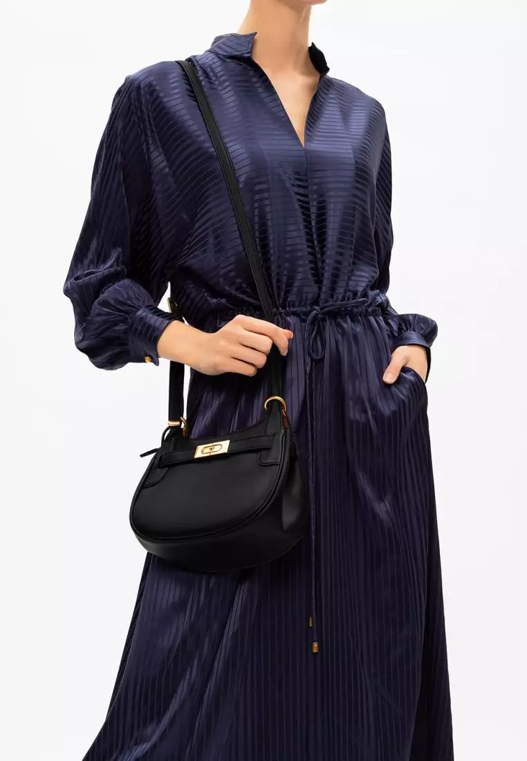 Tory Burch Lee Radziwill Small Saddlebag Moose