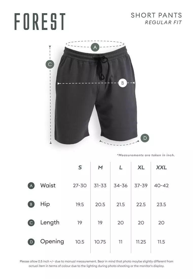Forest Stretchable Men Shorts Casual Short Pants Men | Seluar Pendek Lelaki - 65856-03DkGrey