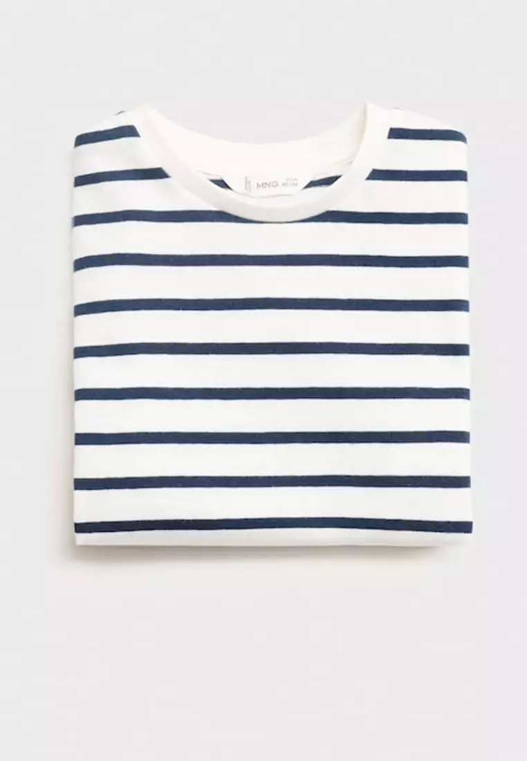Patch Striped T-Shirt
