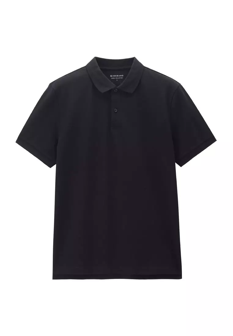 Korea Collection Men's Cotton Blend Regular Short Sleeve Polo 01016503