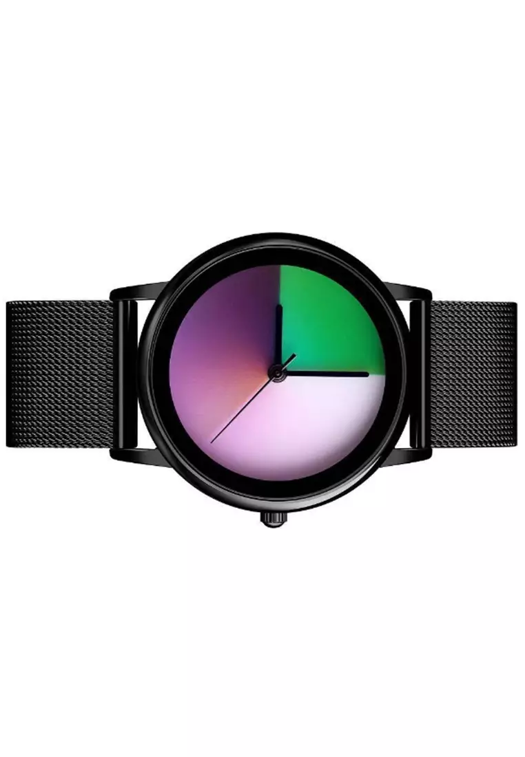 Jam Tangan Casual Analog Fashion Wanita Water Resistant 30m Strap Tali Material Mesh Steel QL09 ORIGINAL