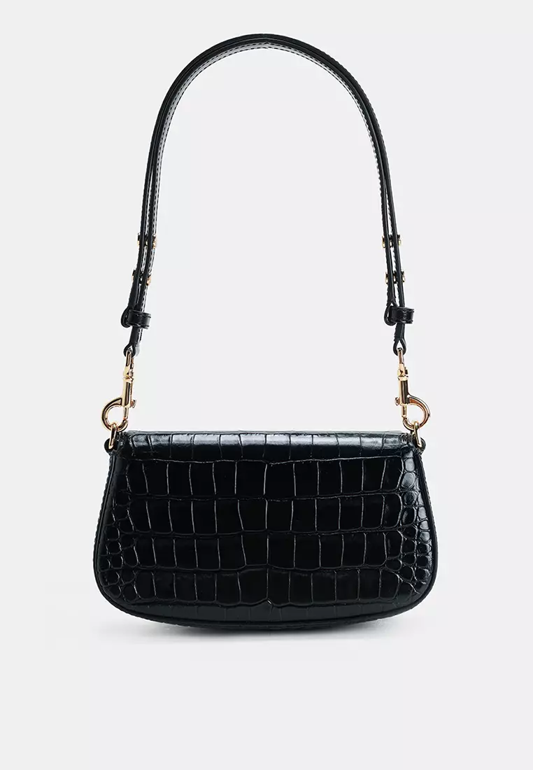Britten Embossed Convertible Crossbody Bag