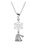 Her Jewellery silver Snowy Santa Pendant (White Gold) - Made with premium grade crystals from Austria 17664AC3AAE793GS_1