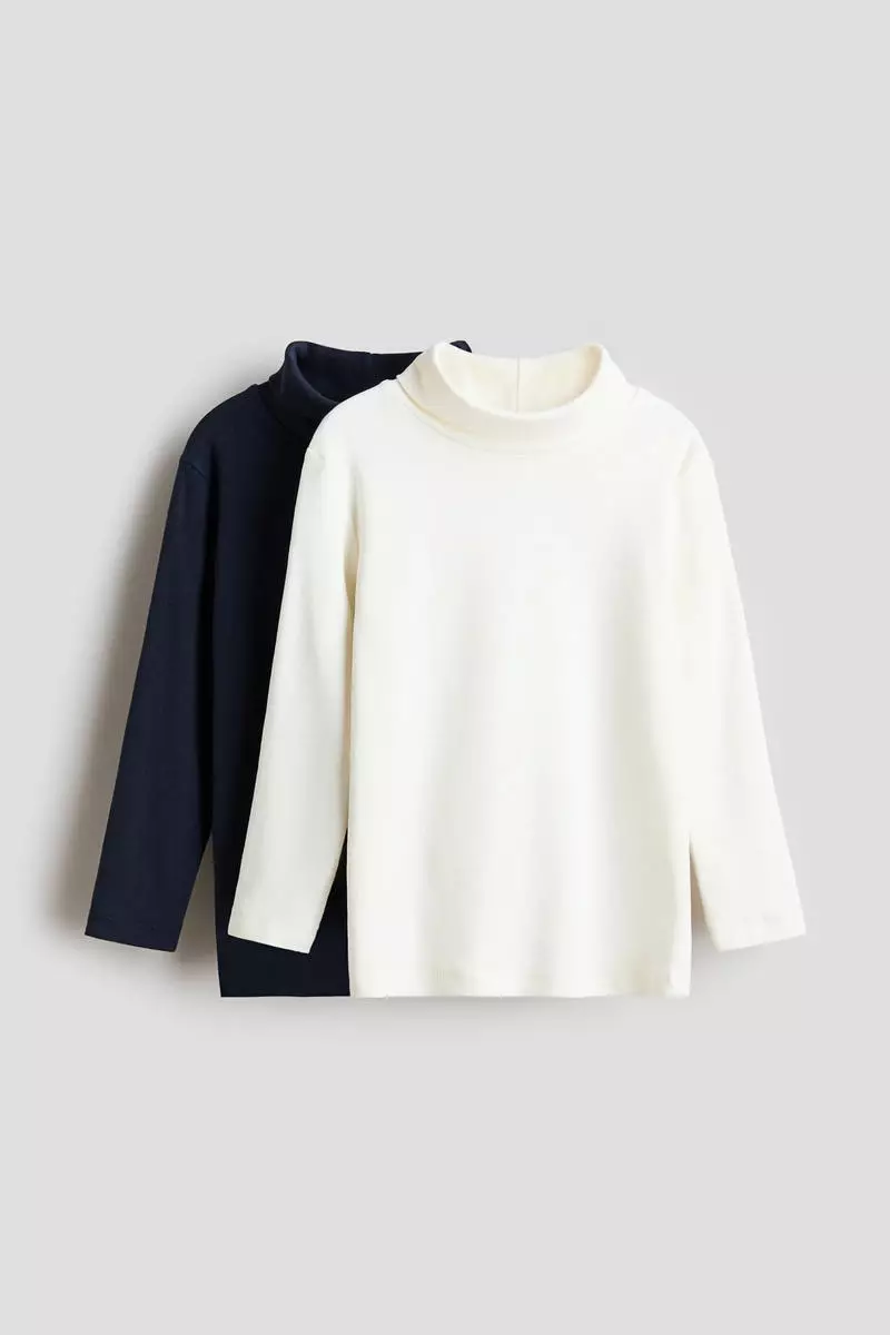 2-pack polo-neck tops