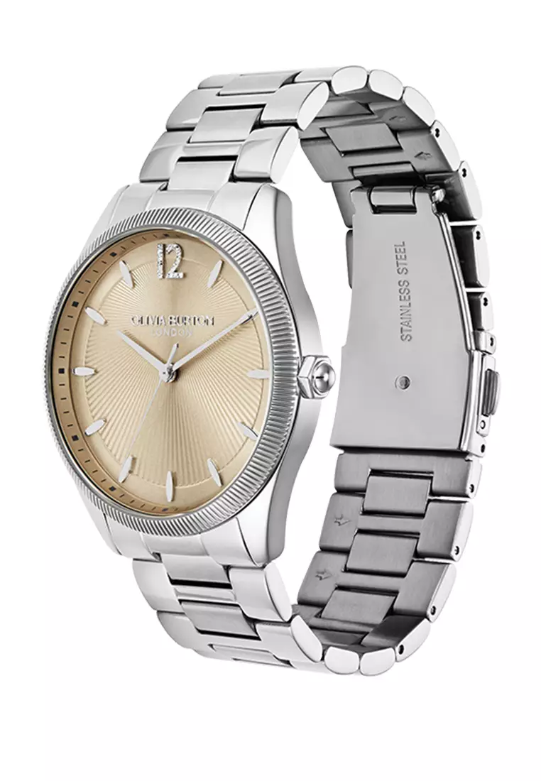 Olivia Burton Coin Edge Bezel Nude Sunray Dial with SS 38mm - 24000177