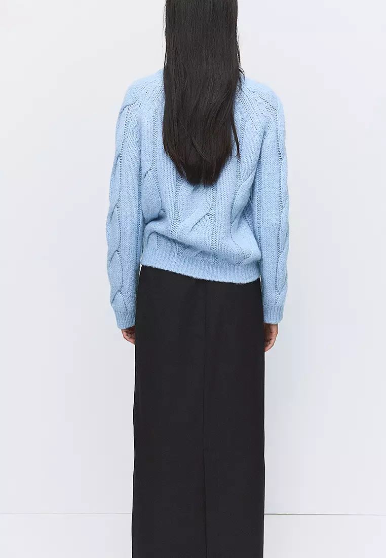 Braided Knitted Sweater
