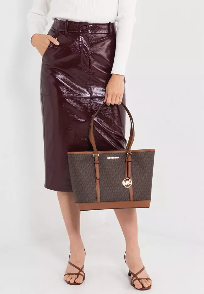 Michael Kors - Michael Kors Charlotte Large 3-in-1 Tote Crossbody Handbag  Leather (Tea Rose) on Designer Wardrobe