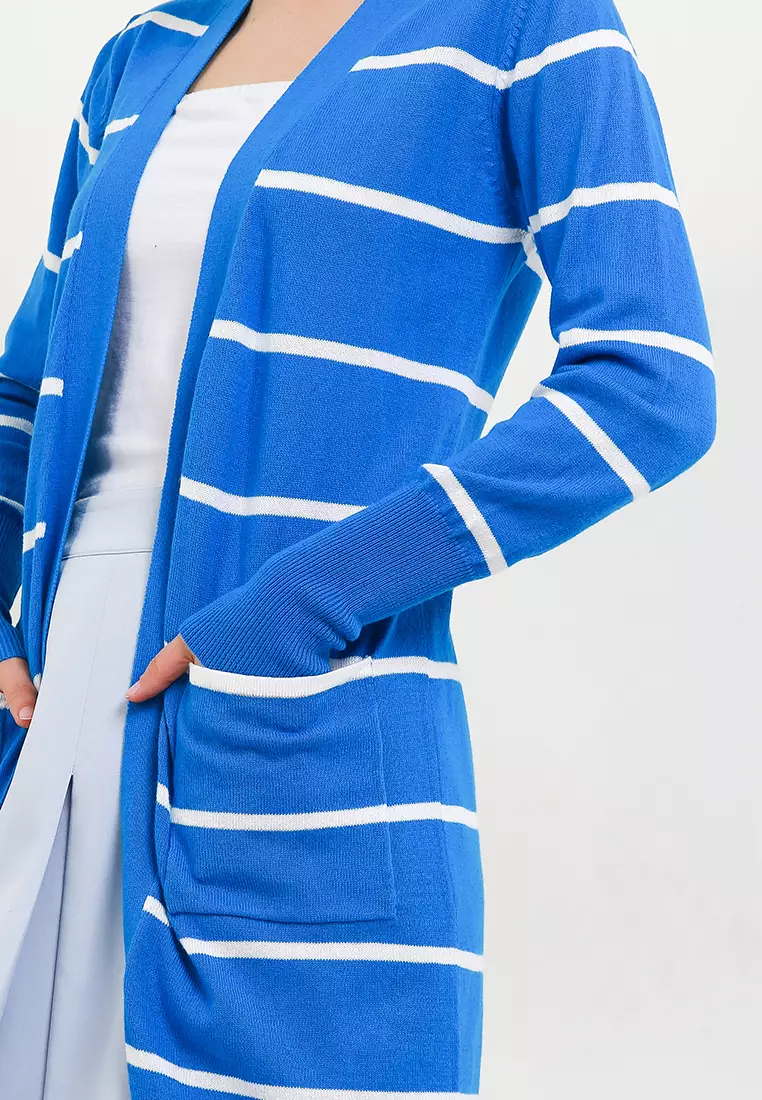 Stripe Long Cardigan