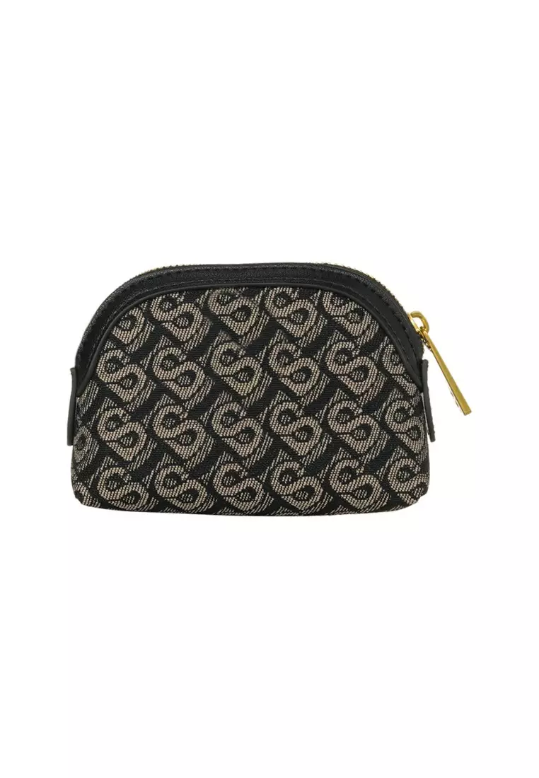 線上選購Buttonscarves Bimu Jacquard Cosmetic Pouch Medium - Black