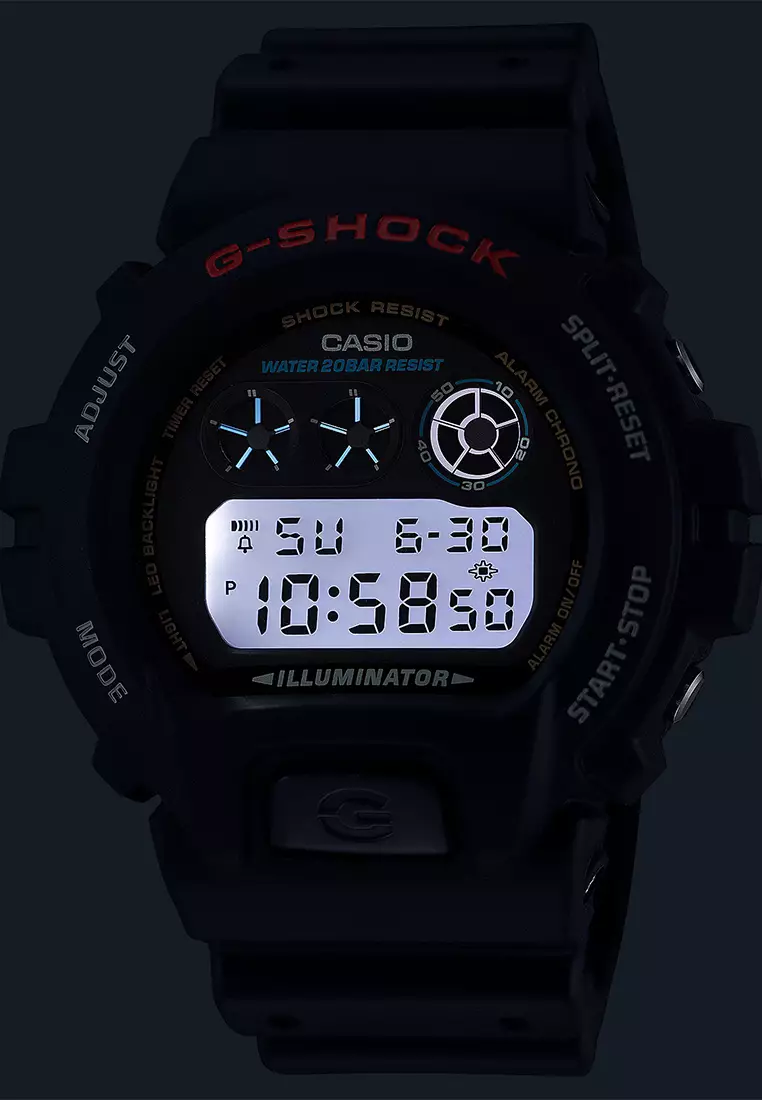 Casio G-Shock - Jam Tangan Digital Pria - Black Case Black Resin Strap - DW-6900U-1DG