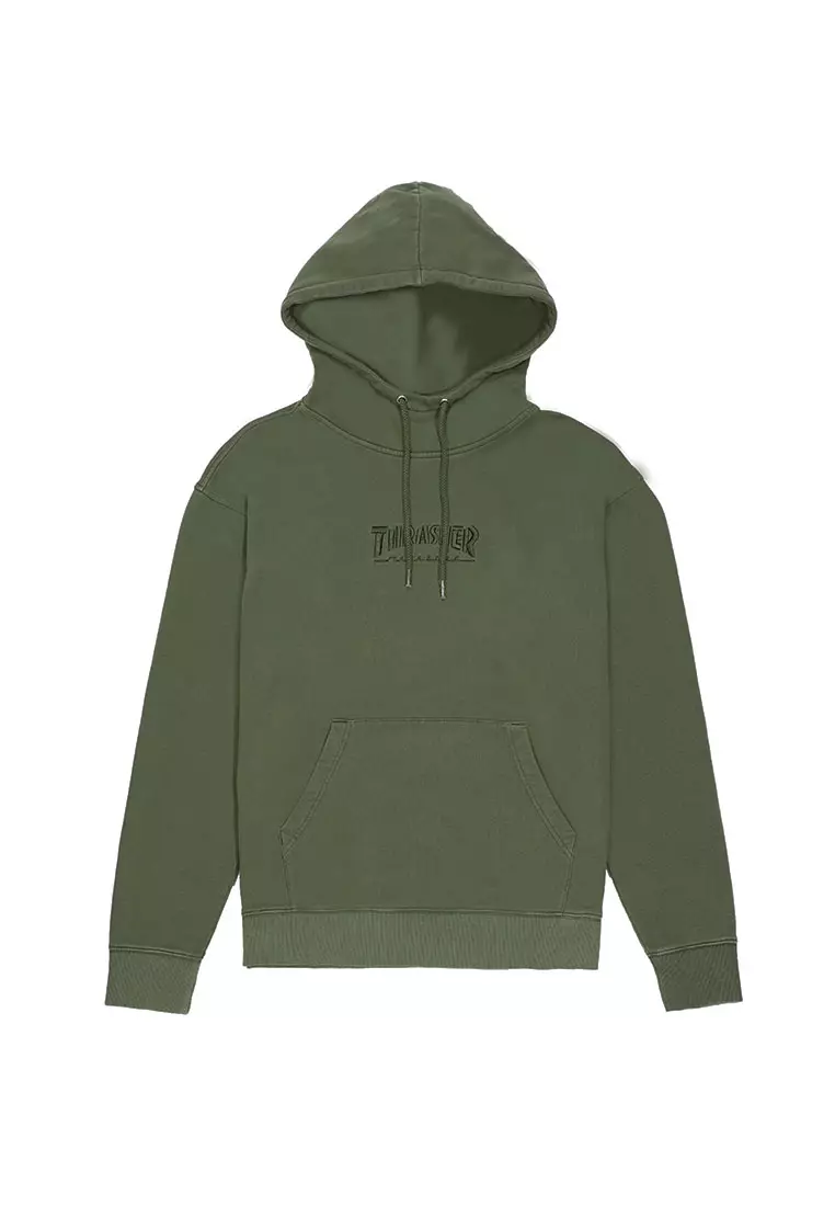 Olive green hotsell thrasher hoodie