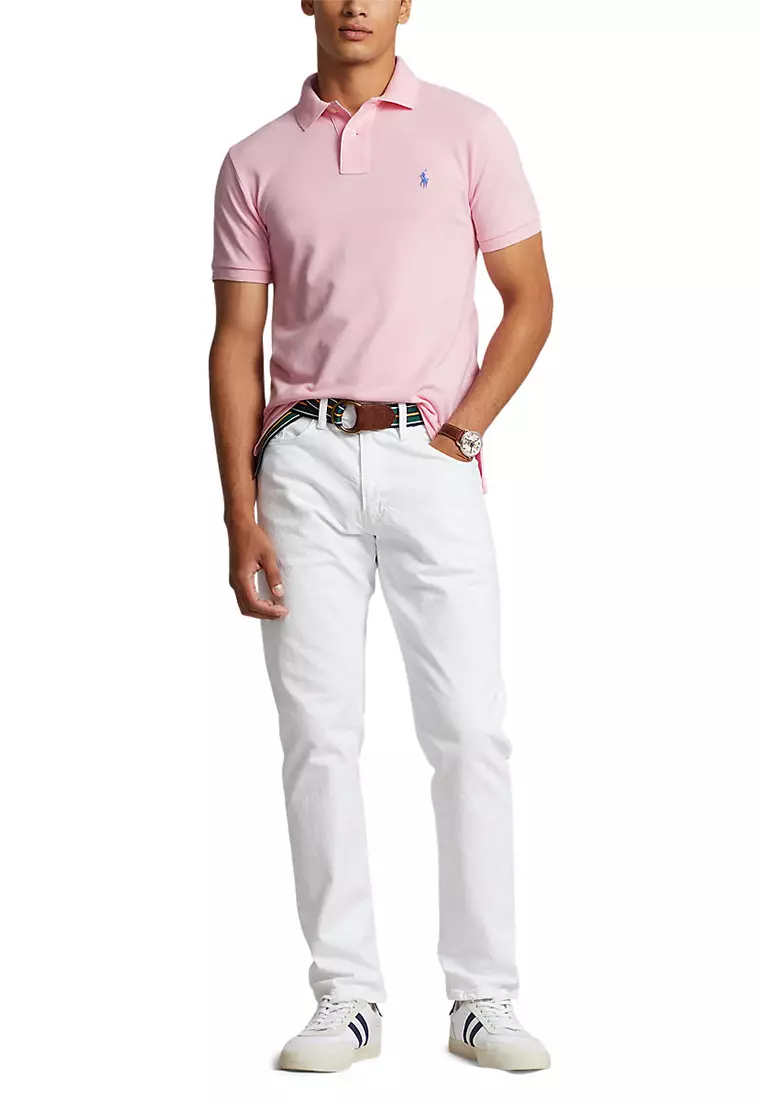 Slim Fit Mesh Polo Shirt