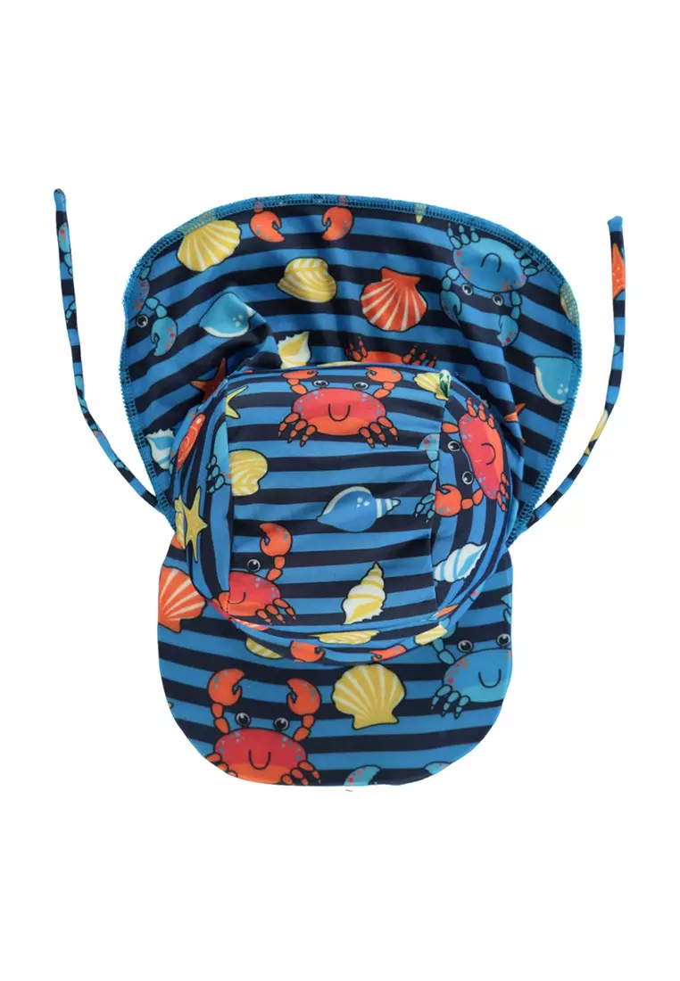 UV50 sun hat with crabs