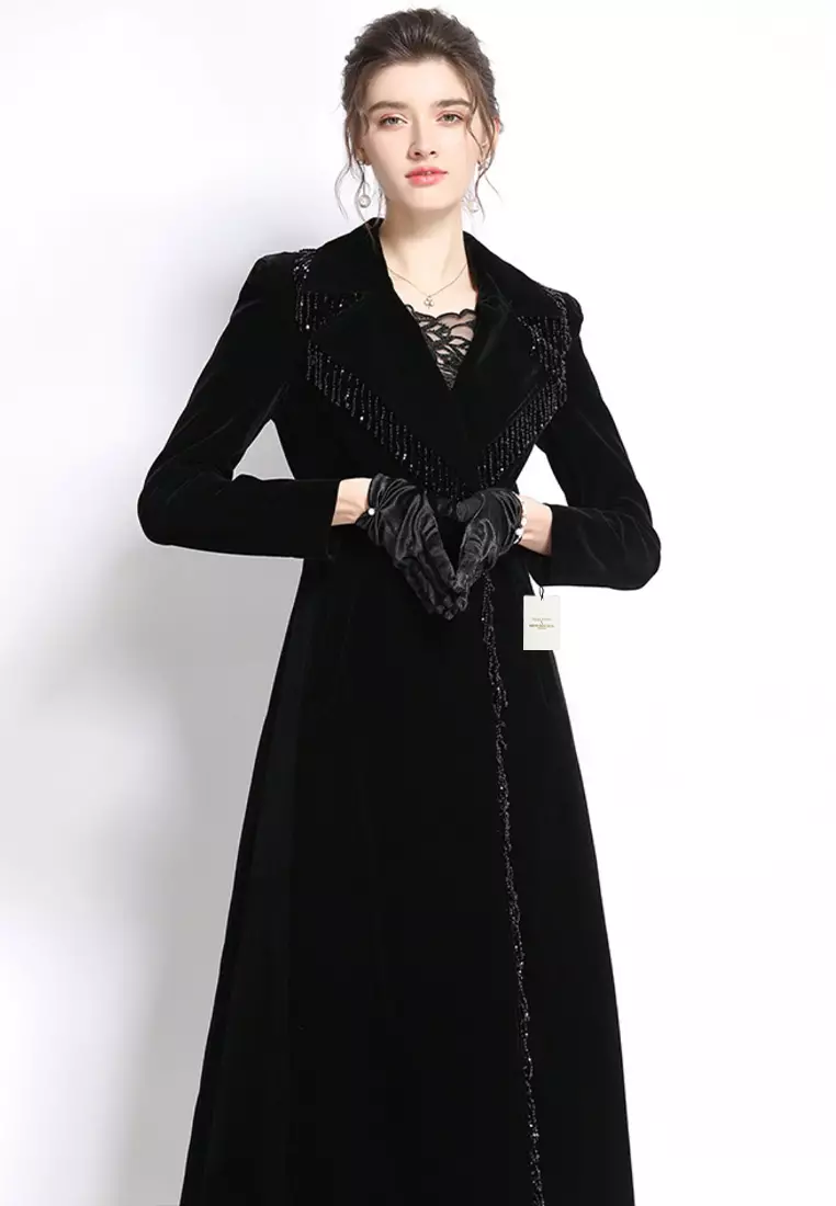 【美品】JUEMI Double Drawstring Long Coat juemi Double Drawstring Long Coat