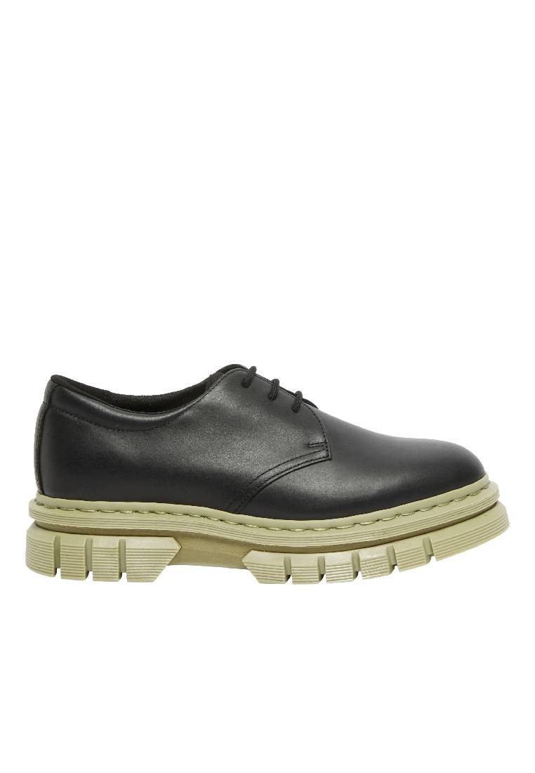 RIKARD CONTRAST SOLE LEATHER PLATFORM SHOES