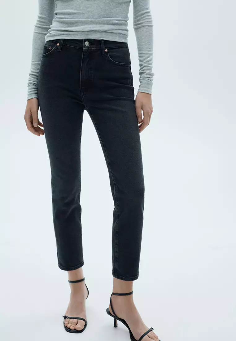 Mango waxed jeans best sale