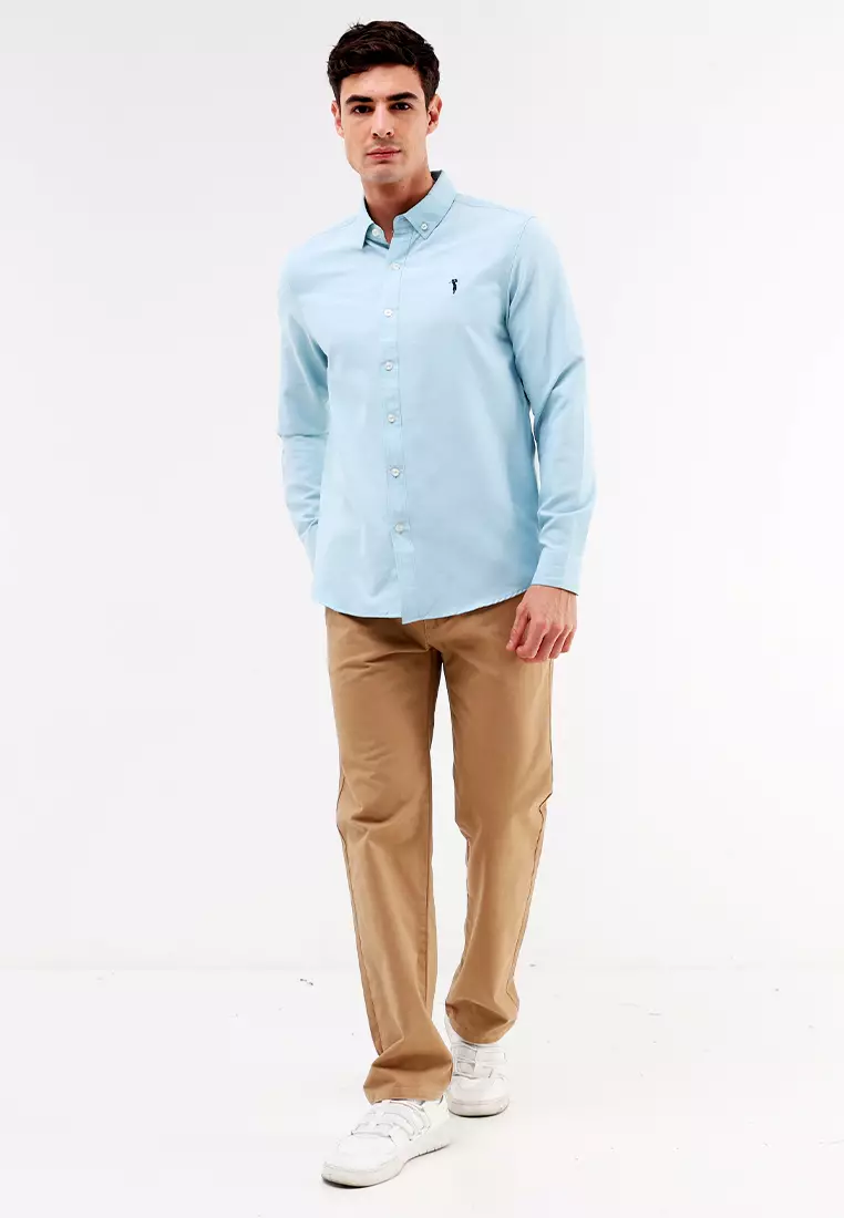 Woven Polo Long Sleeve