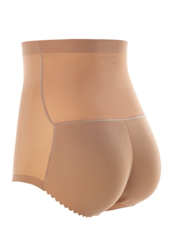 Kiss & Tell beige Butt Lifter High Waisted Panties Seamless Padded Underwear Hip Pads Enhancer Panty in Nude 11994US7E2C8EFGS_1