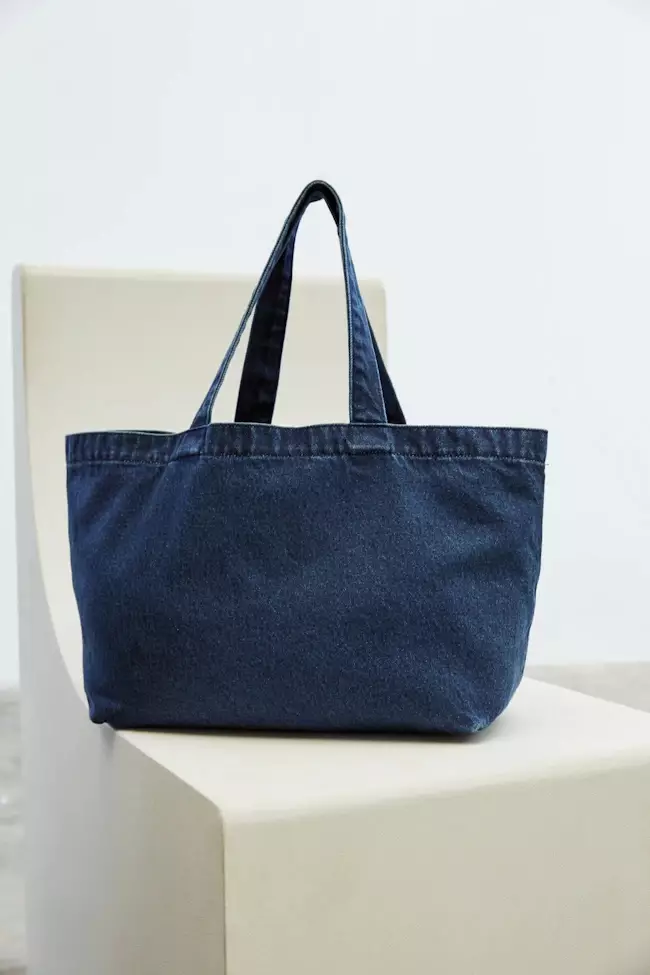 Gentlewoman Denim Tote Bag Navy