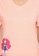 Clovia pink Clovia Leo Print Top & Shorts Set in Salmon Pink - 100% Cotton 206D5AAA315507GS_5