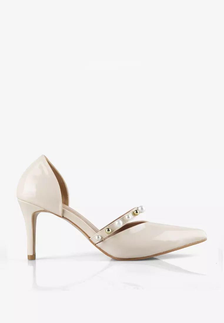 Kasia Pump Heels Stiletto with Pearls