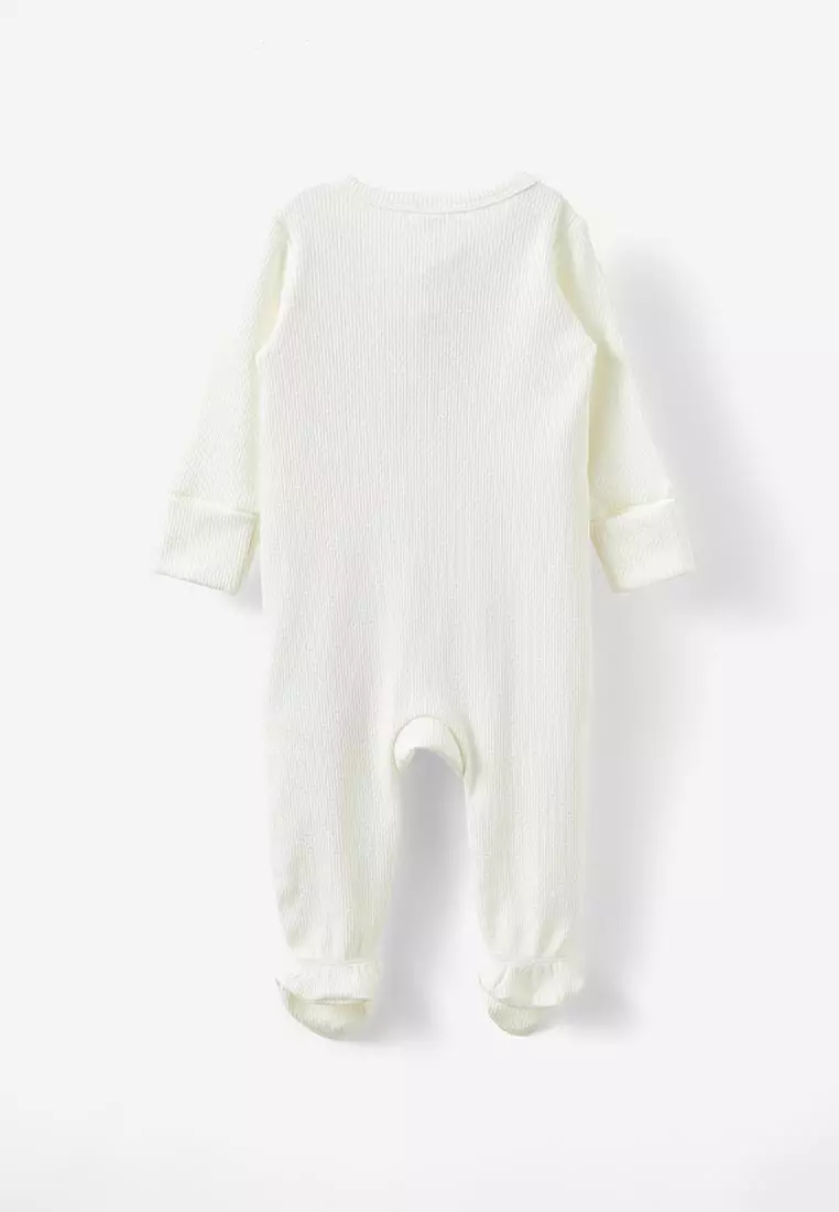 Organic Pointelle Zip Romper