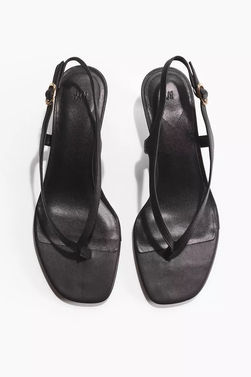 Kitten-heeled sandals