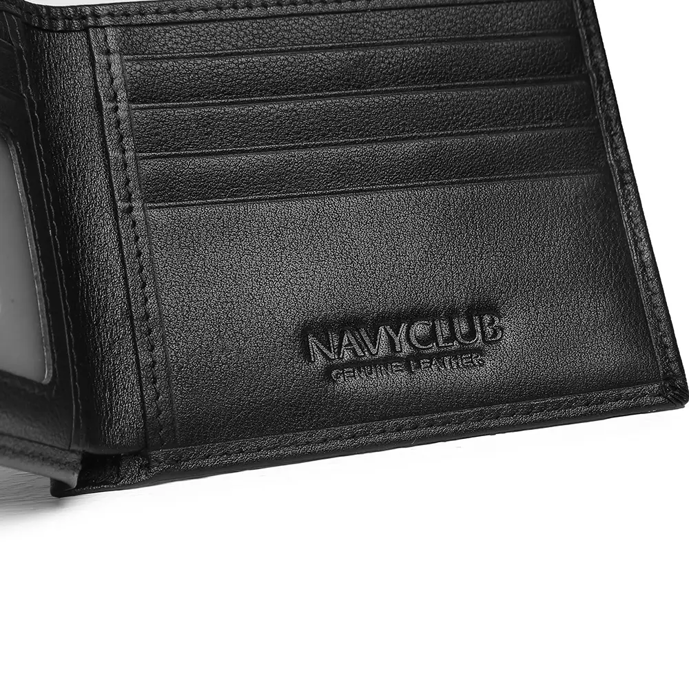 Navy Club Brenton Dompet Pria Lipat Dompet Kulit Asli - Free Box Exclusive