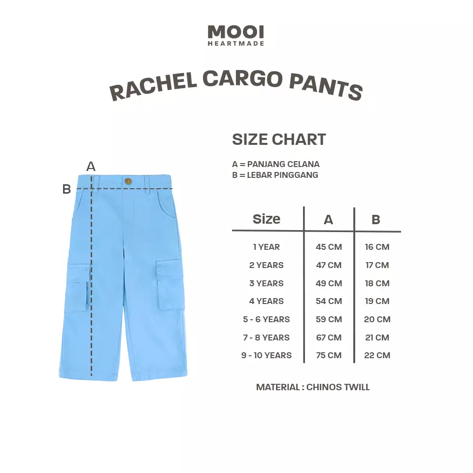 Mooi Celana Panjang Chinos Cargo Anak Perempuan Rachel Cargo Pants - Pink Fuchsia