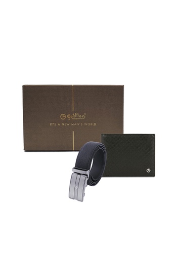 Goldlion black Goldlion Genuine Leather Wallet and Leather Auto-Lock Belt Gift Set - Black F88D3AC97D6998GS_1