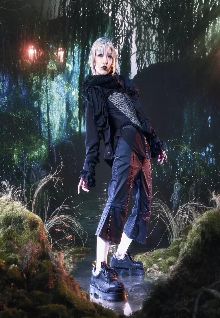 1461 Protect Grained Leather Shoes Black Women