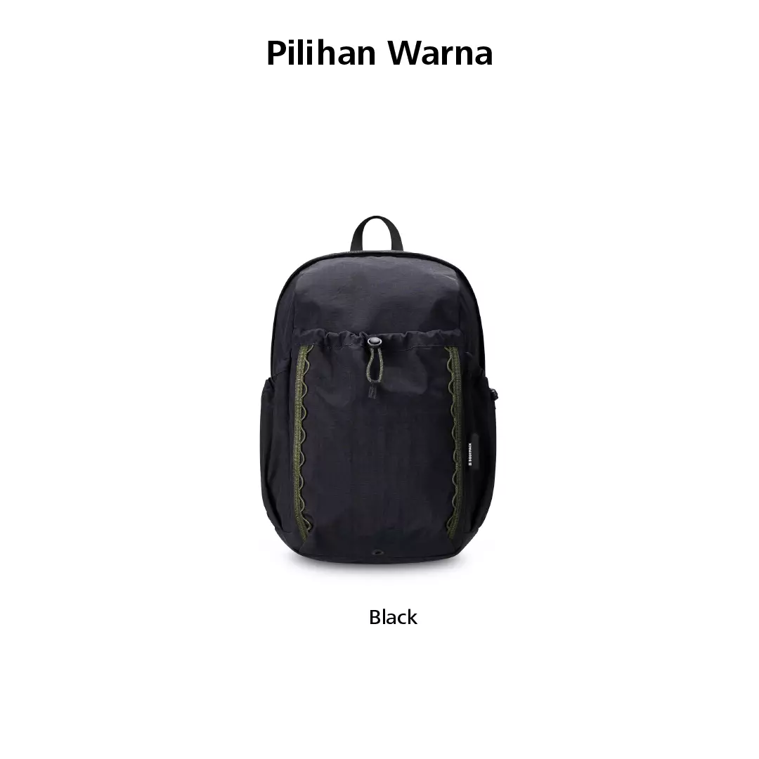 Shilka Vision 1.0 Laptop Backpack 14 Inch Tas Ransel Kerja Kuliah Sekolah Ringan Multifungsi 17 L - Hitam
