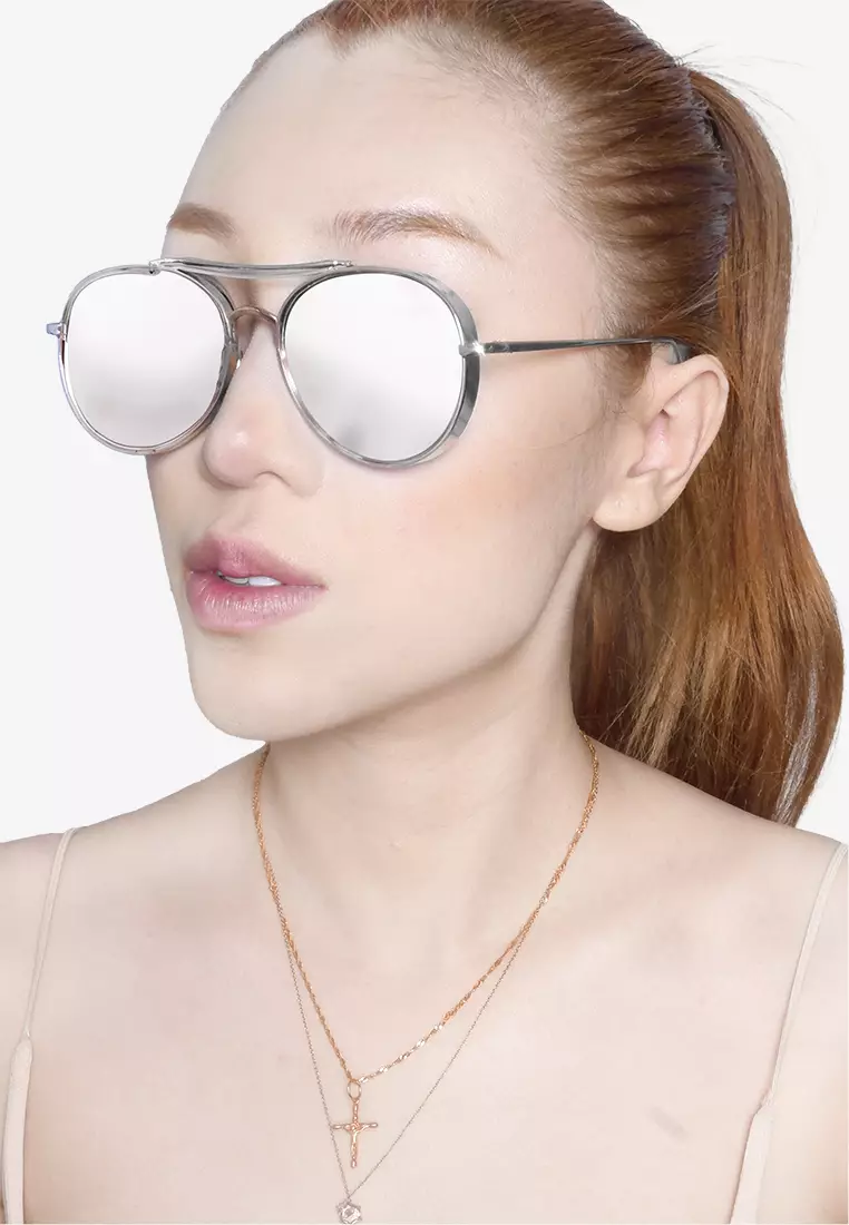 Buy Amora Scarlett Aviator Extra in Silver Body and Silver