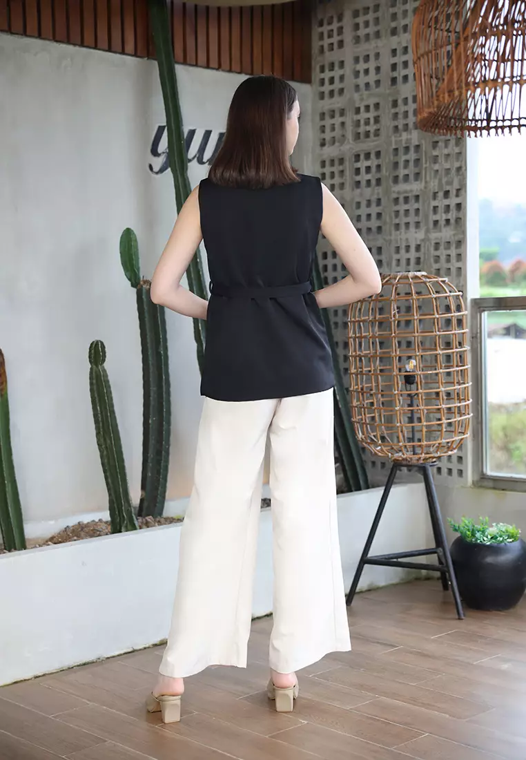 Belted Casual Waistcoat