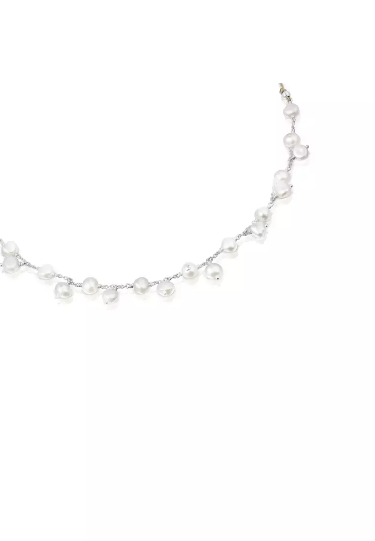 Buy TOUS TOUS Icon Pearl Silver and Pearl Necklace Online | ZALORA Malaysia