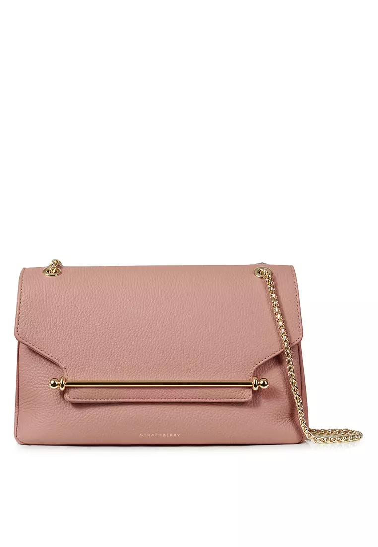Buy Strathberry STRATHBERRY EAST/WEST SOFT GRAIN LEATHER BLUSH ROSE OS ...