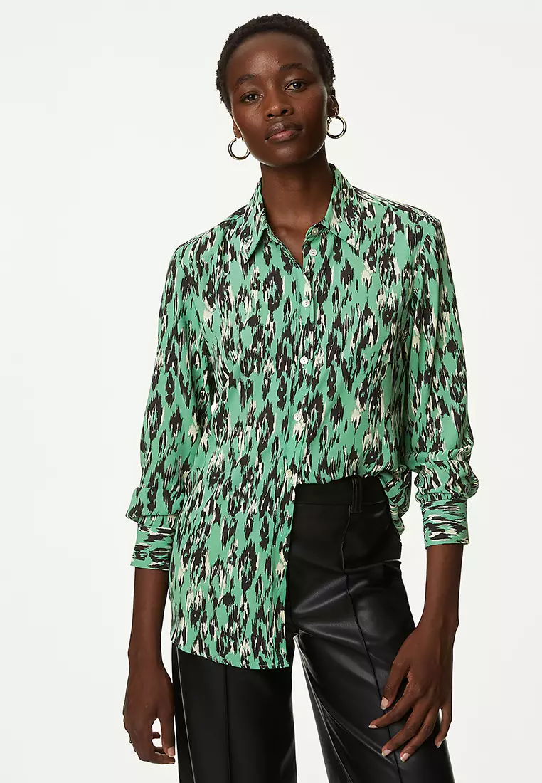 Printed Collared Shirt