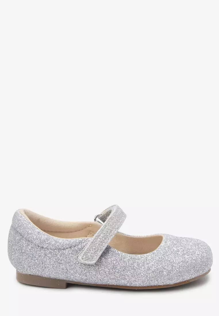 Girls silver mary hot sale jane shoes