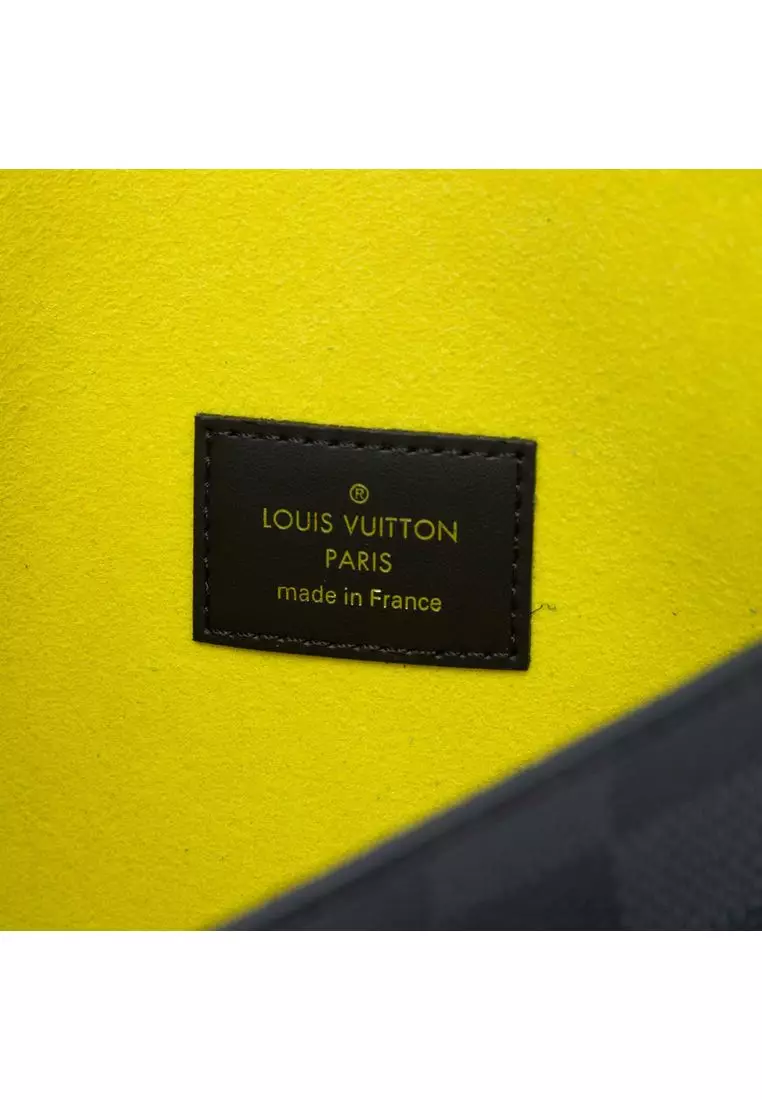 Pre-Loved Louis Vuitton Damier Graphite Alpha Pochette Mm