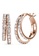 Krystal Couture gold KRYSTAL COUTURE Rose Gold Double Link Hoop Earrings Embellished with Swarovski® Crystals 8E912AC89F5EC5GS_1